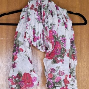 *5 DOLLAR ADD ON* Floral Gauze Scarf